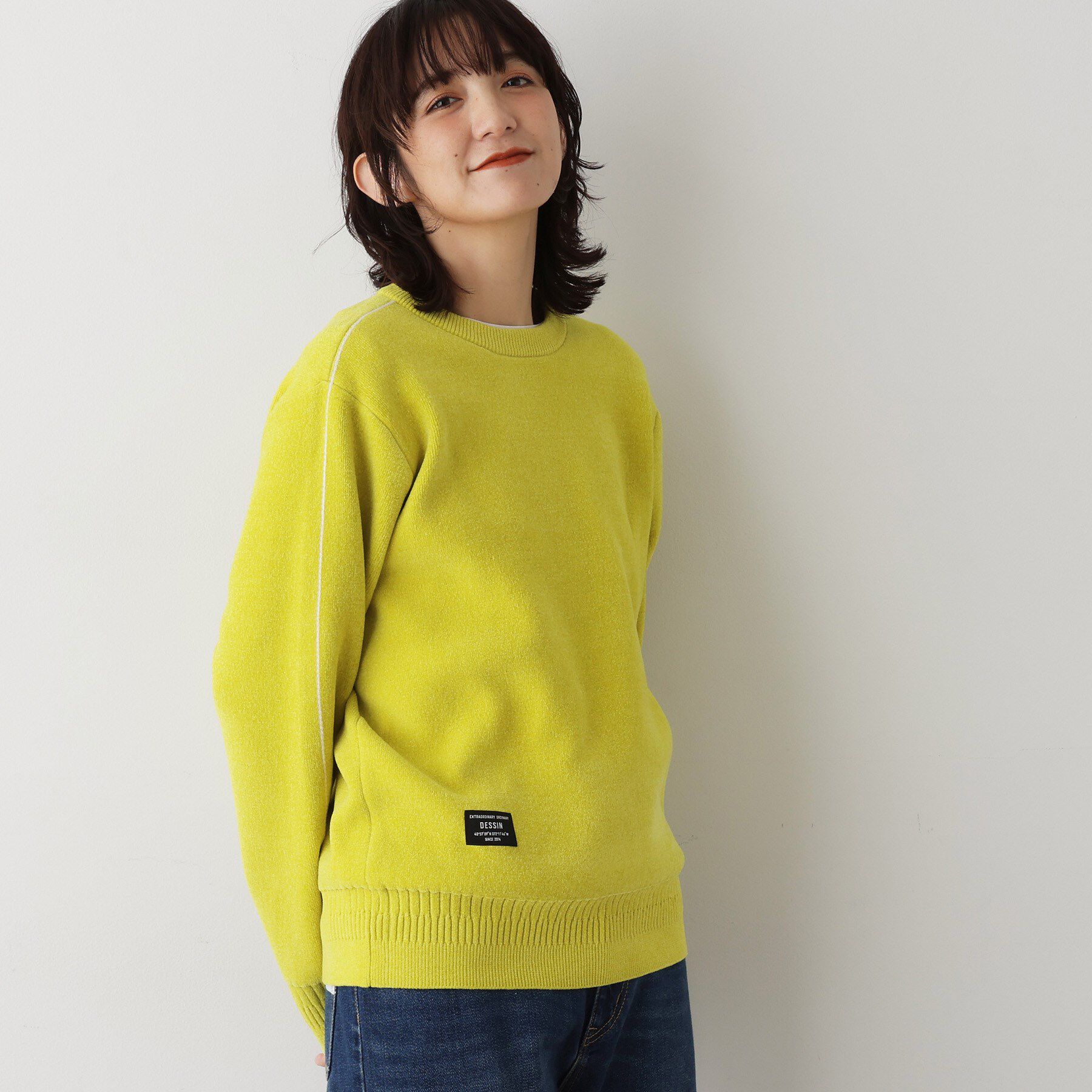 Dessin「【ユニセックス/洗える】ミニモールニット」|ニット・セーター|