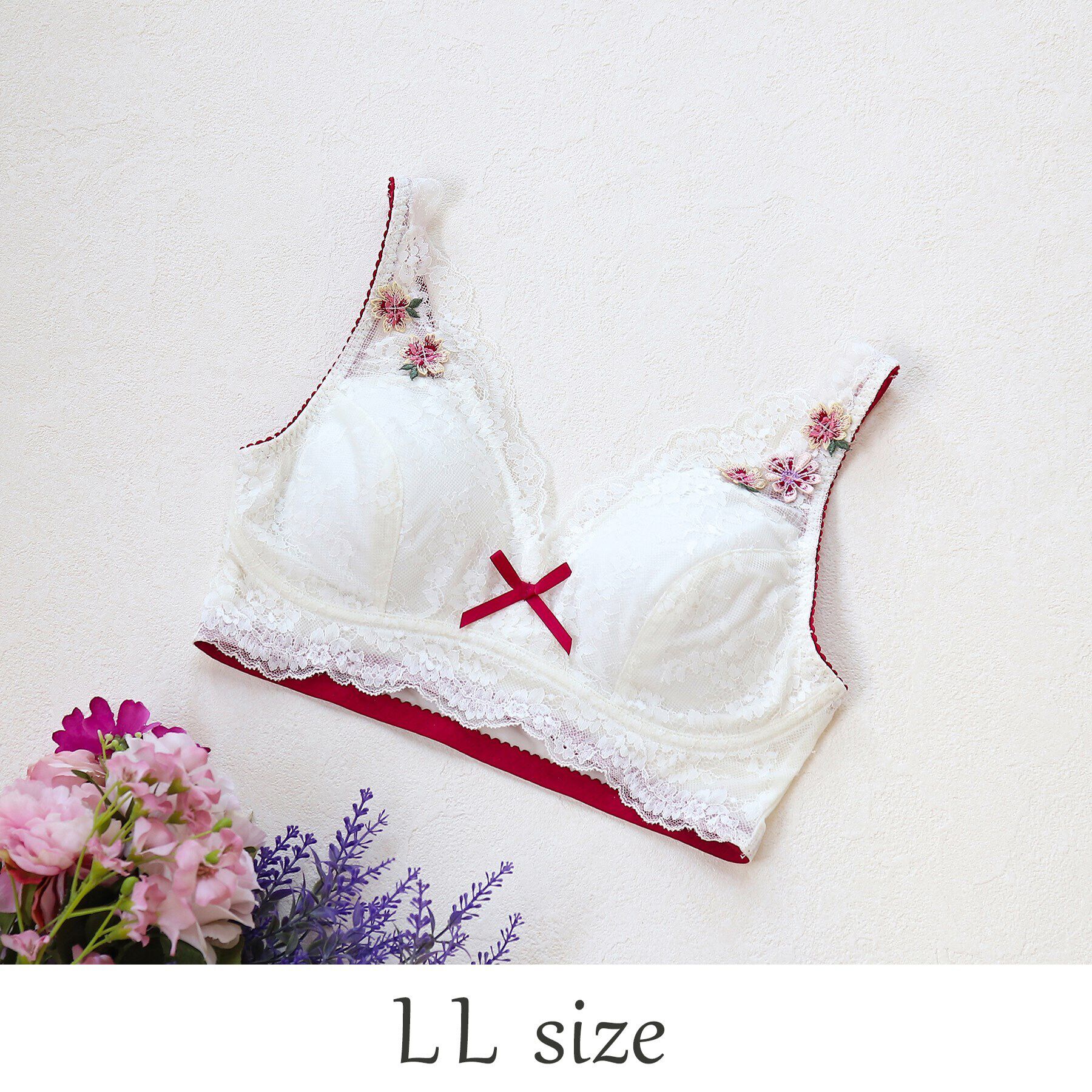 Risa Magli「◆レンヌ おやすみブラ」|インナー|レッド(060)