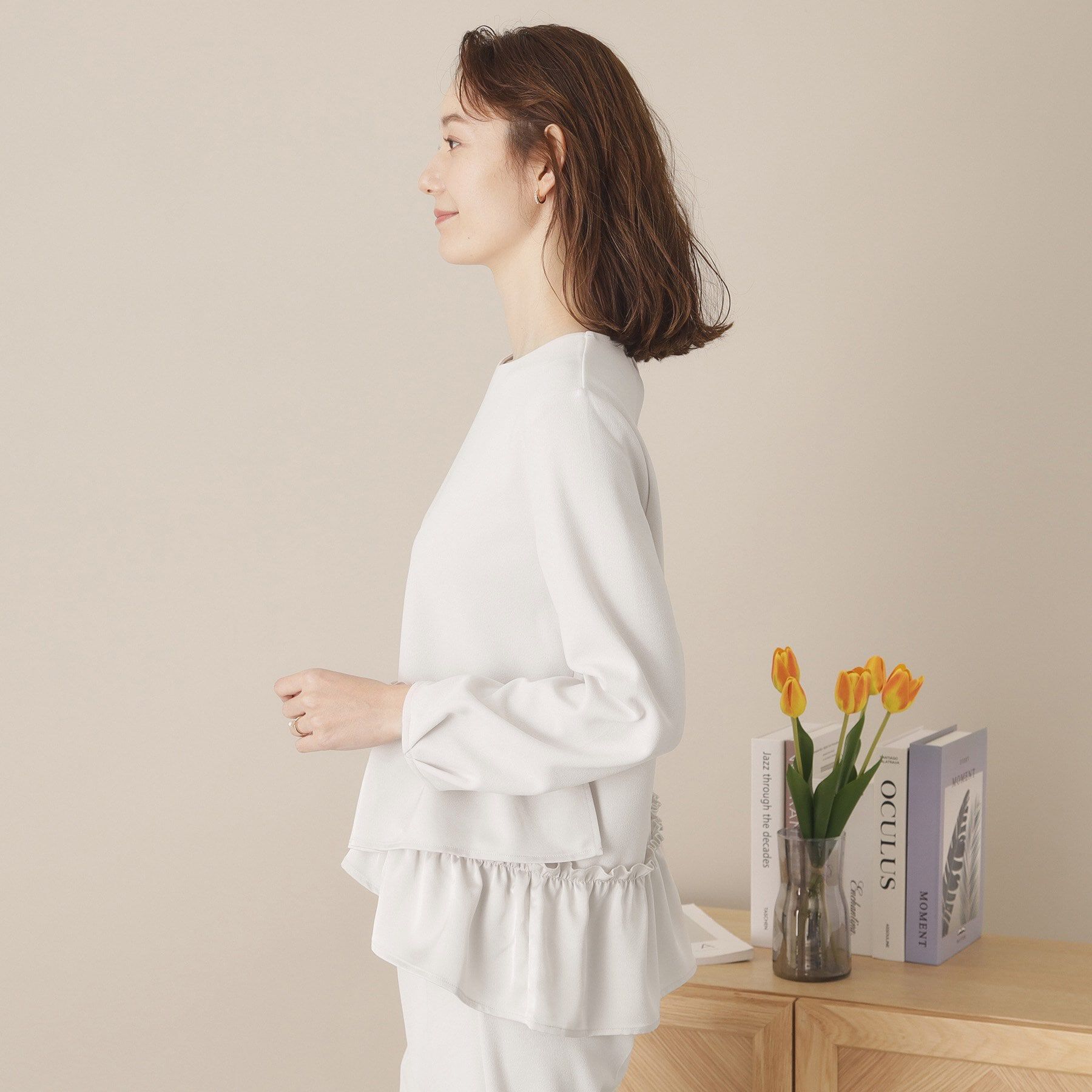 ITS&rsquo;DEMO「【通勤／手洗い可】カットジョーゼットブラウス」|シャツ・ブラウス|