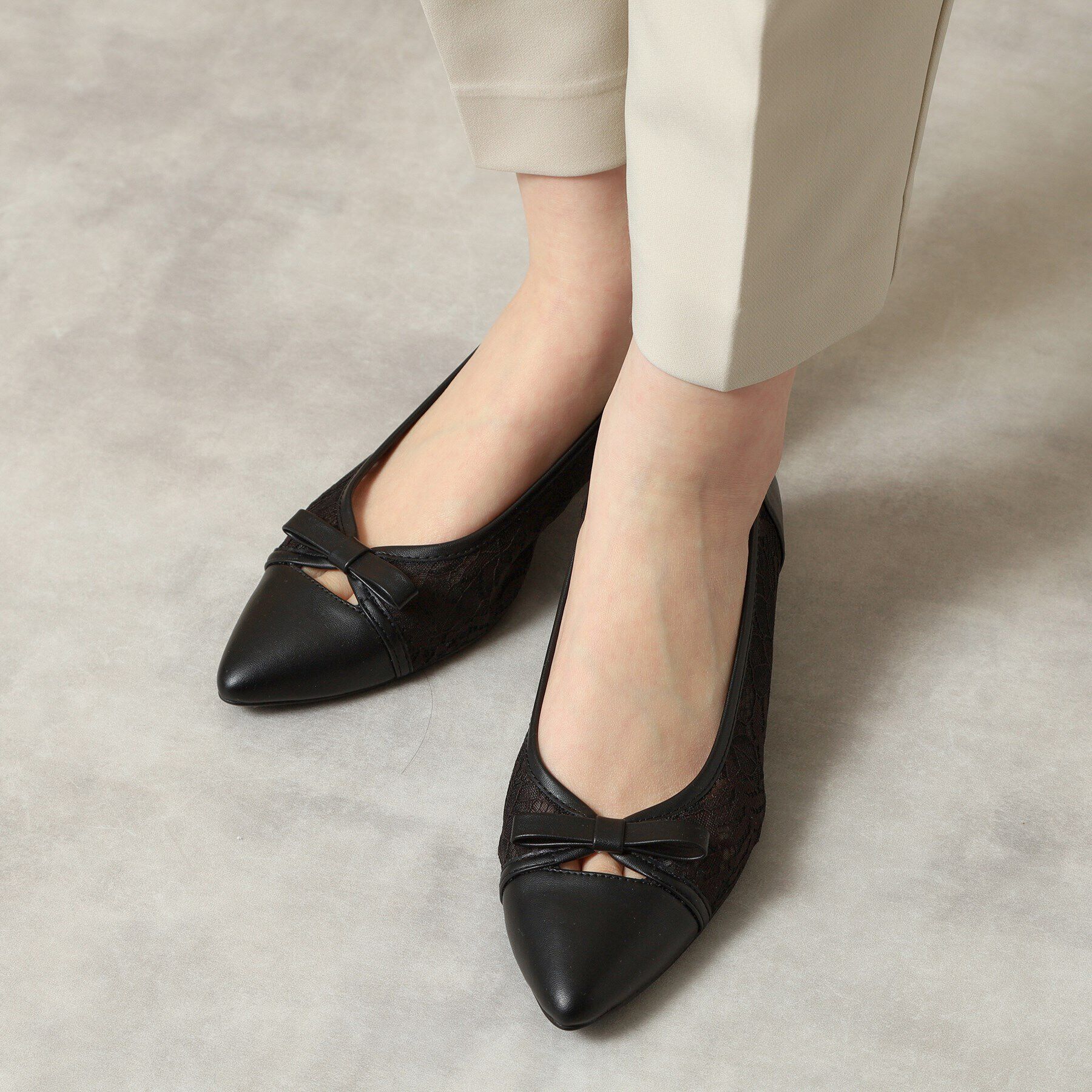 ITS&rsquo;DEMO「【M・Lサイズ展開】レースパンンプス」|パンプス|