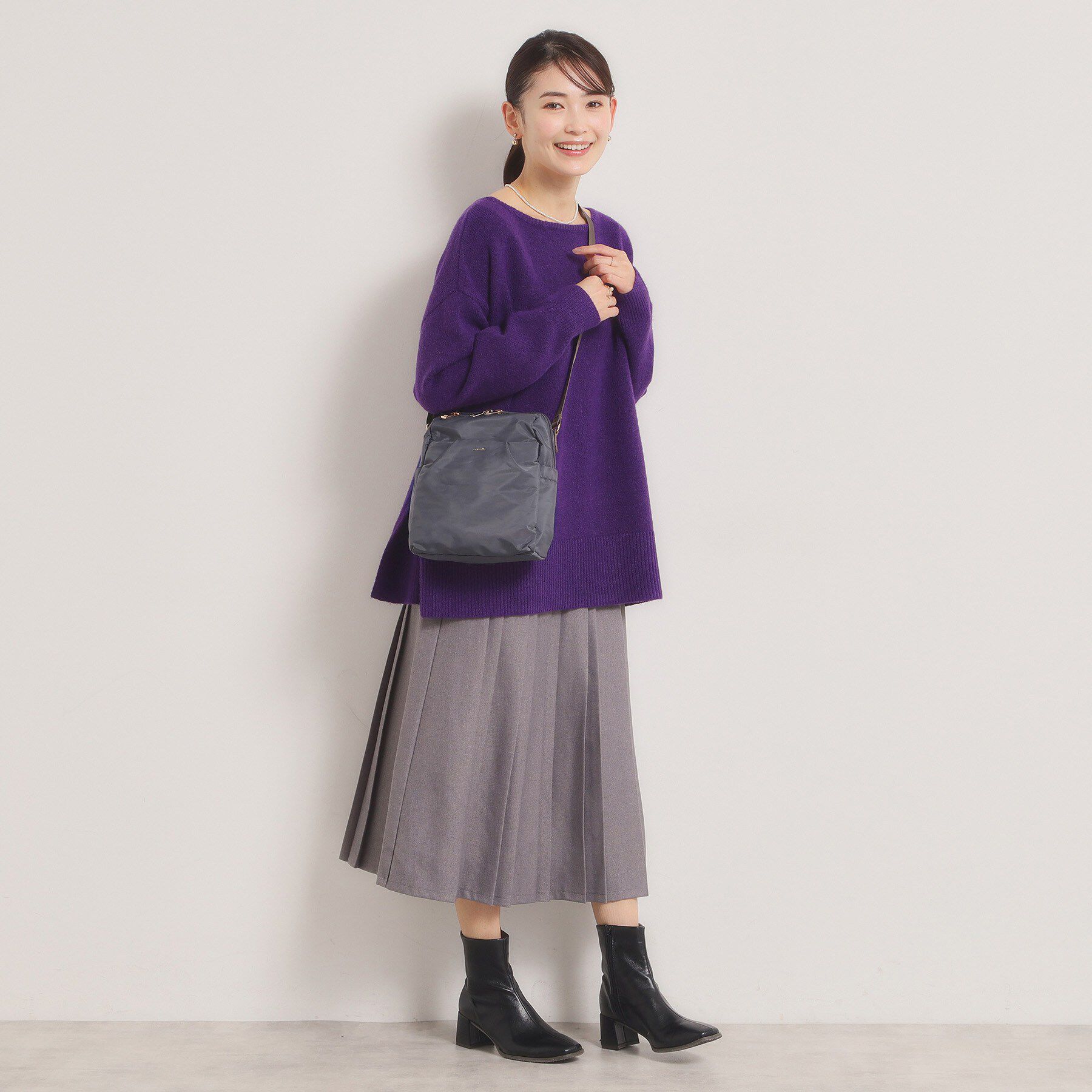 ITS&rsquo;DEMO「【収納アドバイザー監修】バルーンミニショルダー」|ショルダー・メッセンジャー|