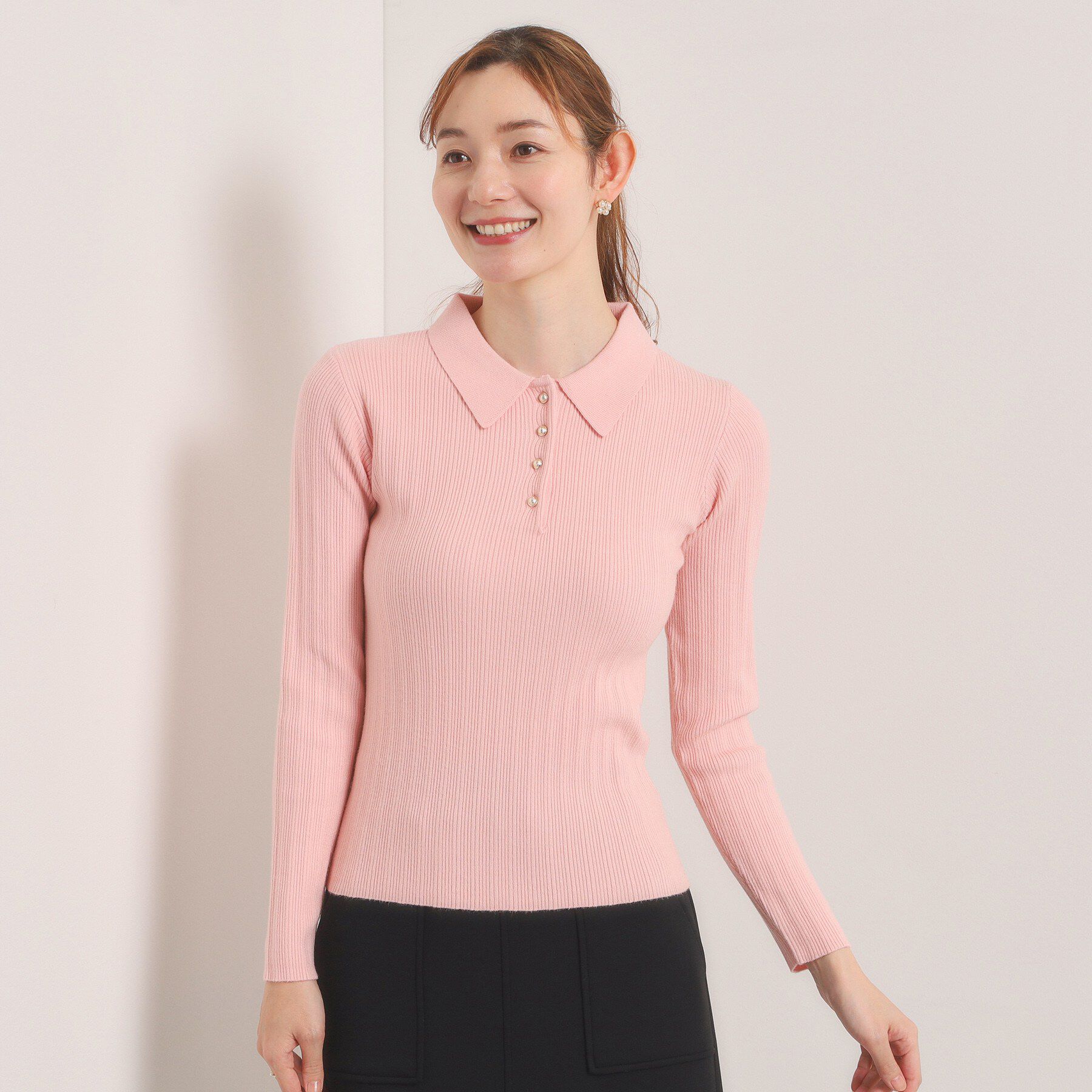 ITS&rsquo;DEMO「【手洗い可】ポロ襟ニット」|ニット・セーター|