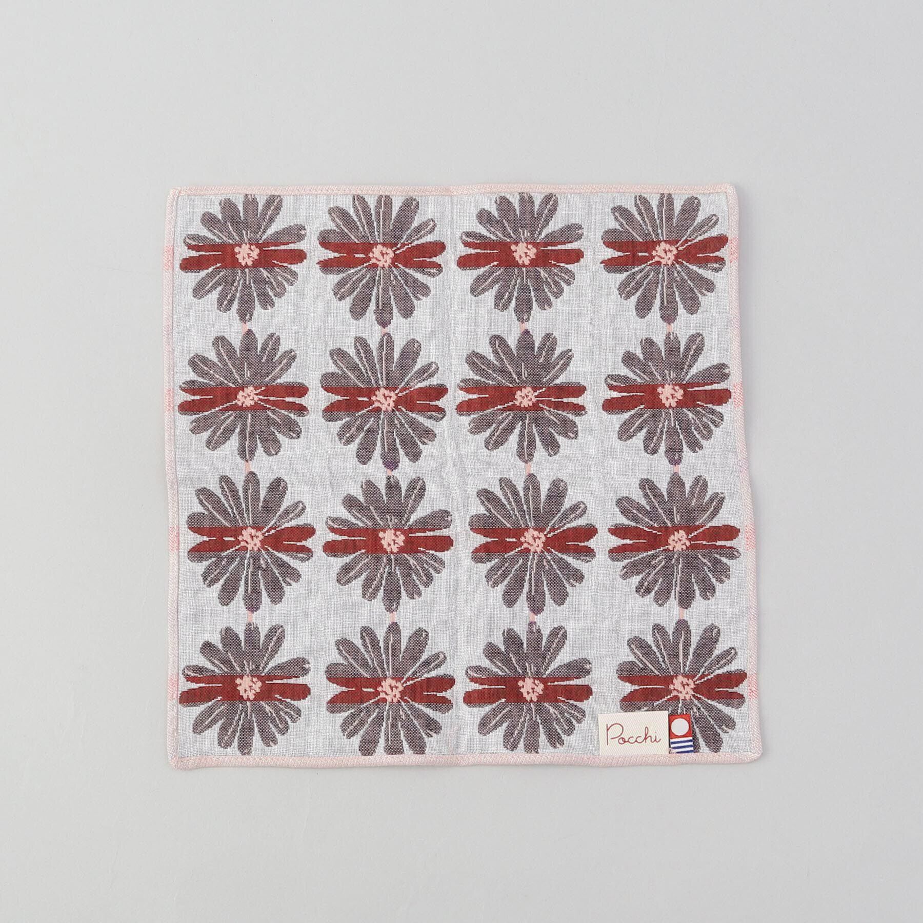 212 KITCHEN STORE「3重ガーゼハンカチ　白い花」|ハンカチ|