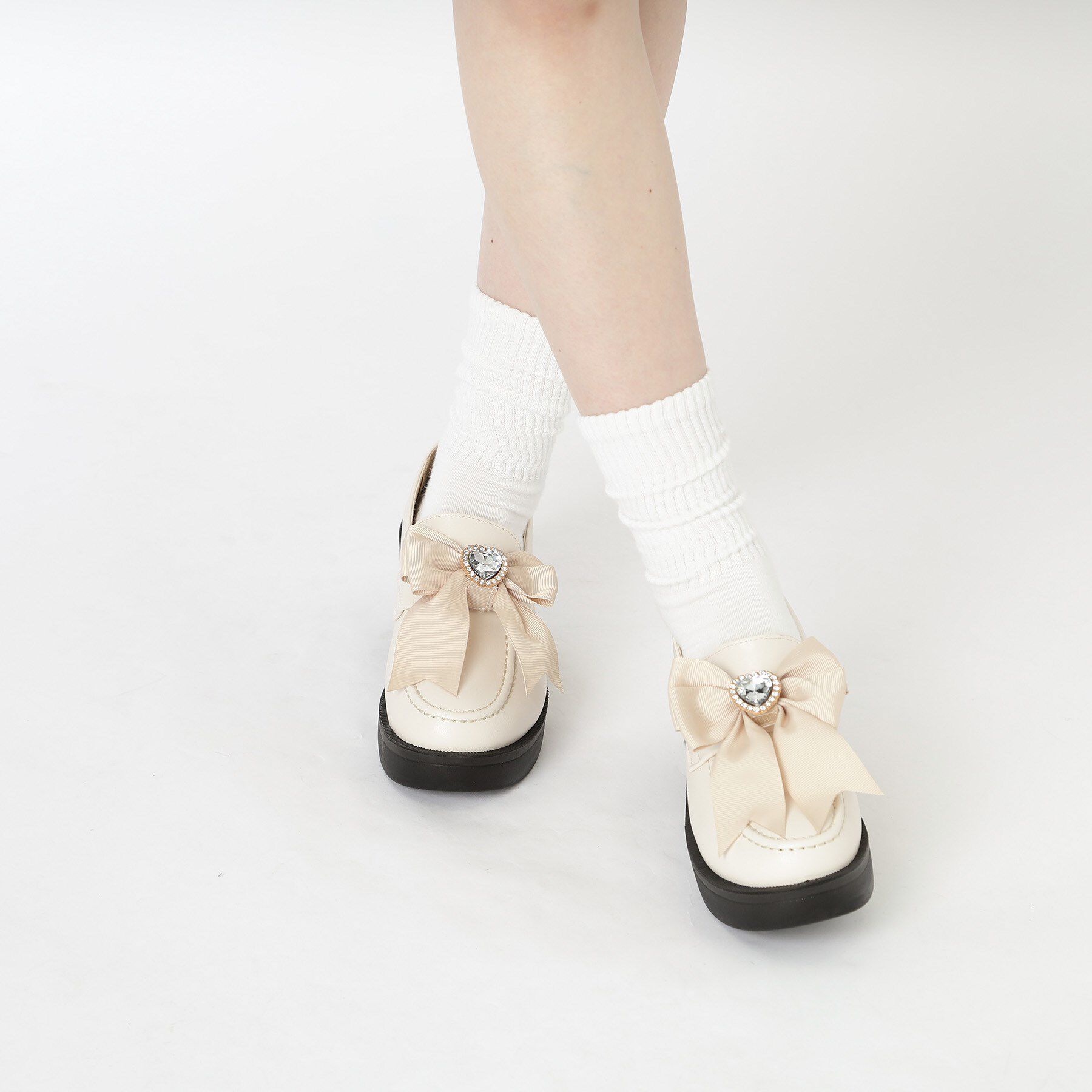 csT&P「2WAYガーリーリボンボリュームローファー」|パンプス|