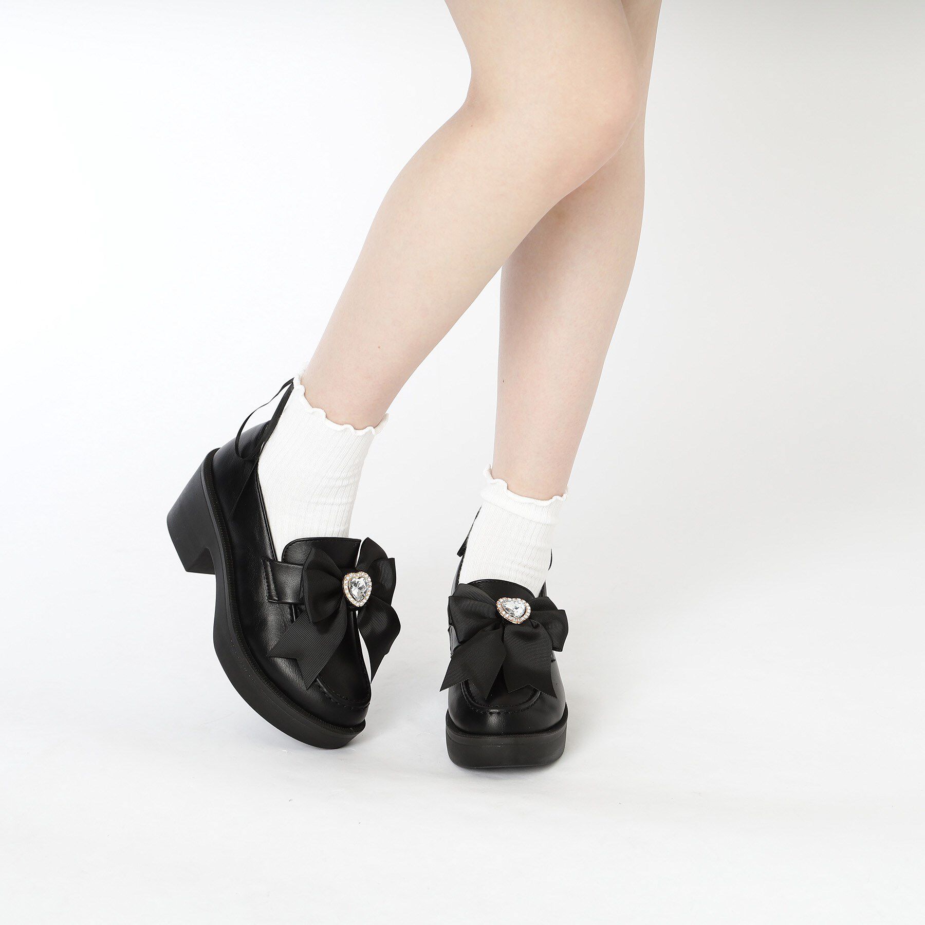 csT&P「2WAYガーリーリボンボリュームローファー」|パンプス|