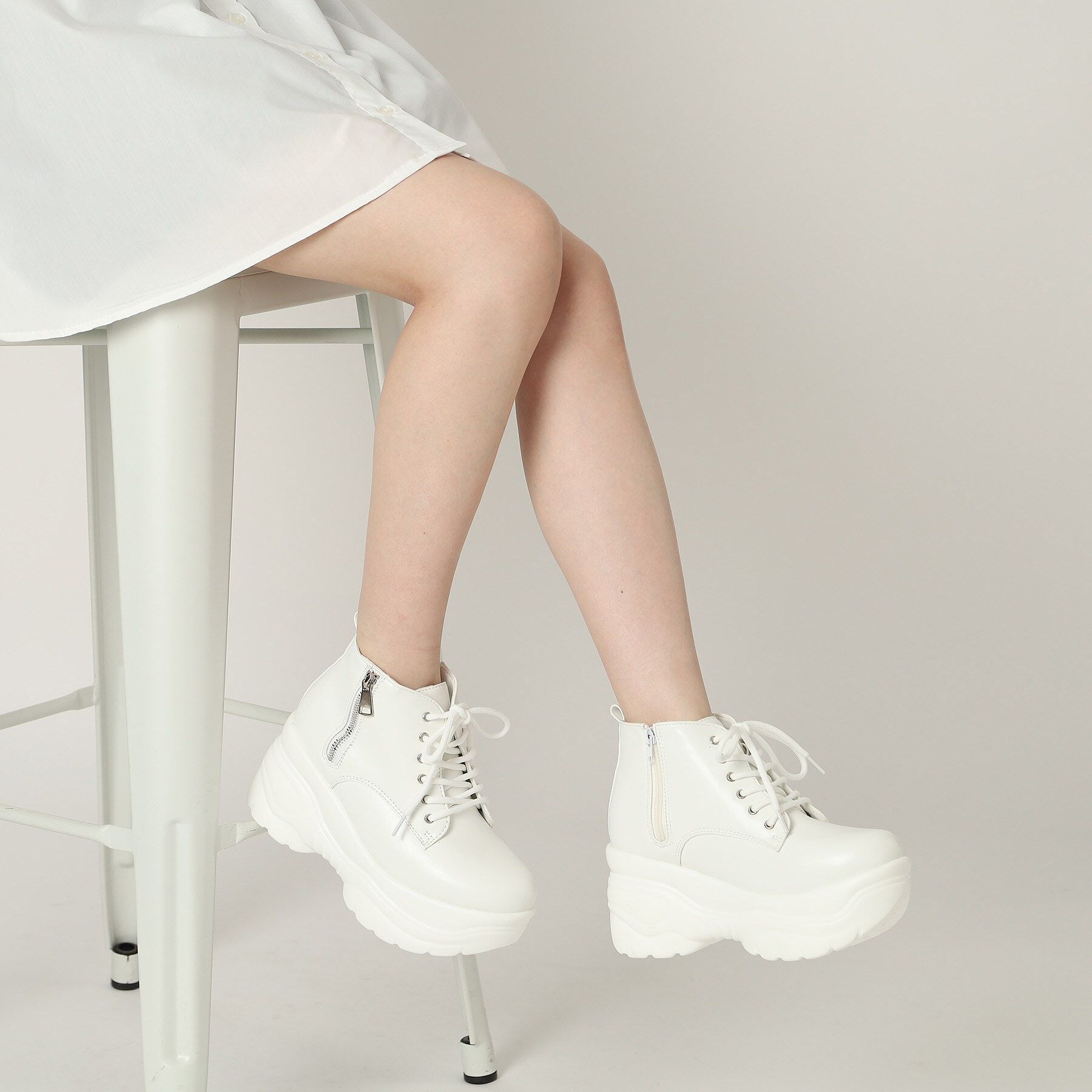 csT&P「厚底サイドジップスニーカー」|スニーカー|