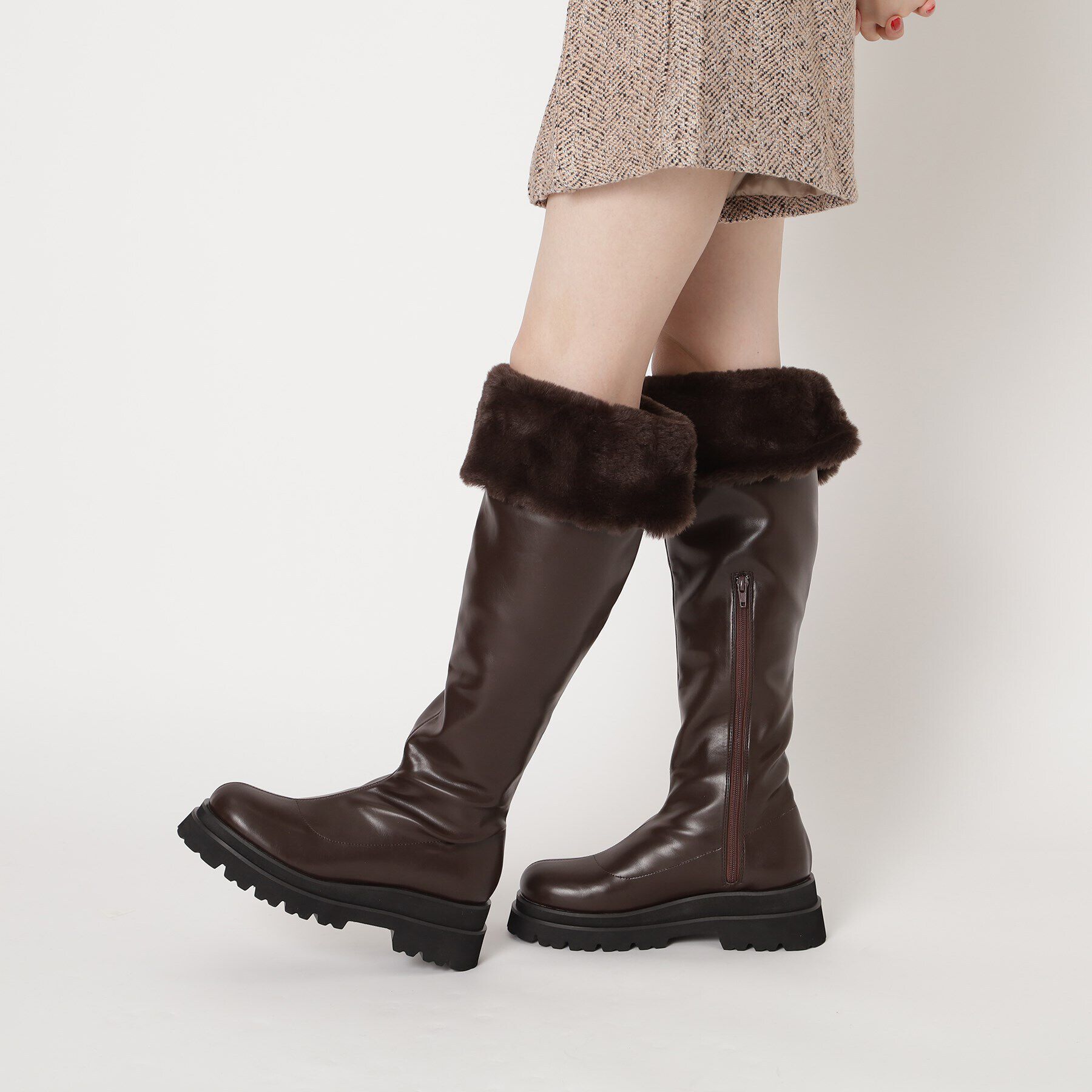 ESPERANZA「タンクソール2WAYボアロングブーツ」|ショートブーツ|