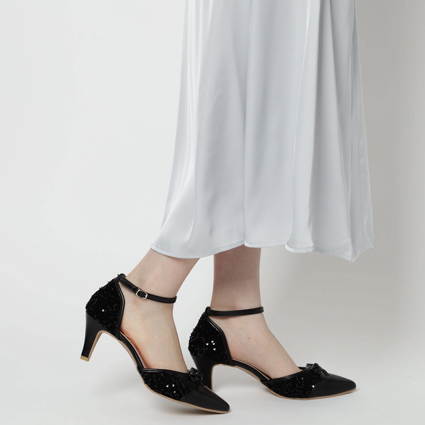 ESPERANZA「スパンコールセパレートパンプス」|パンプス|