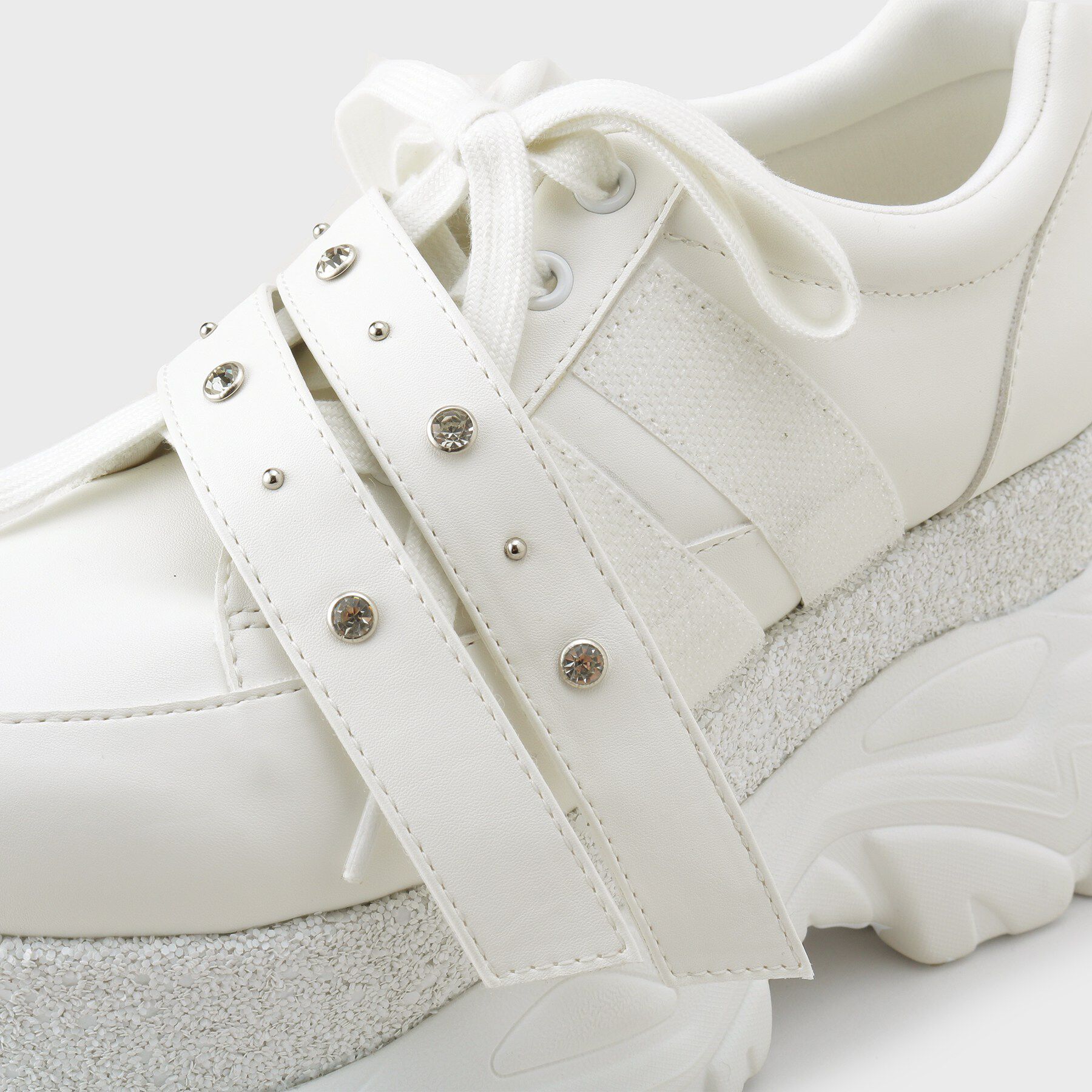 ESPERANZA「ラインストーンスタッズ厚底スニーカー」|スニーカー|