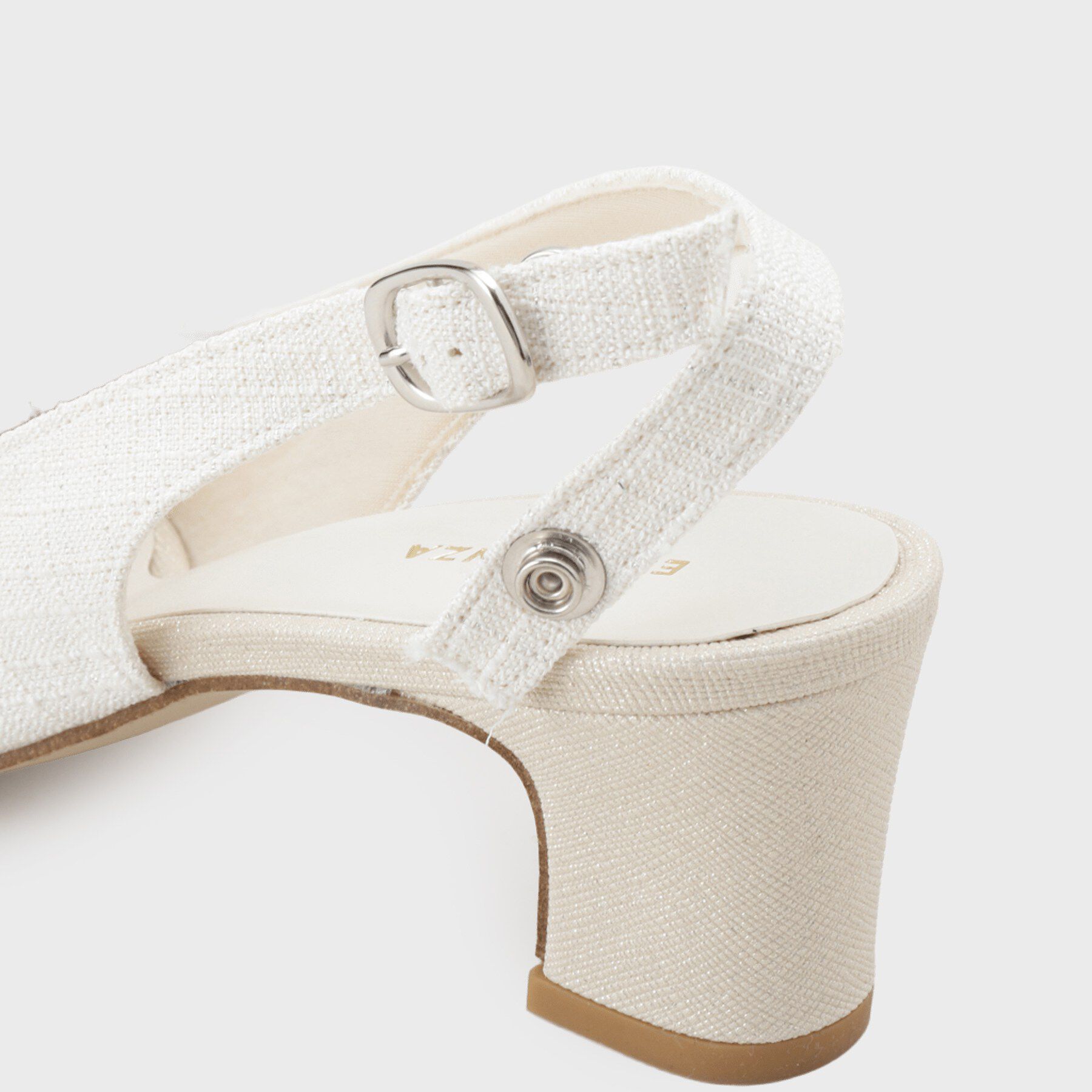 ESPERANZA「シフォンリボン付きバックストラップパンプス」|パンプス|