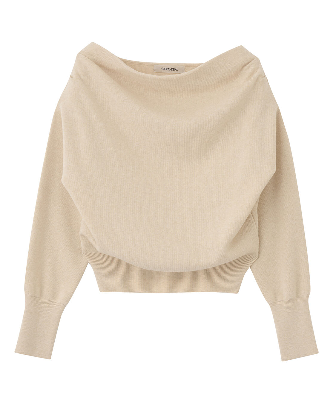 COCO DEAL「ドレープオフショルニット」|ニット・セーター|