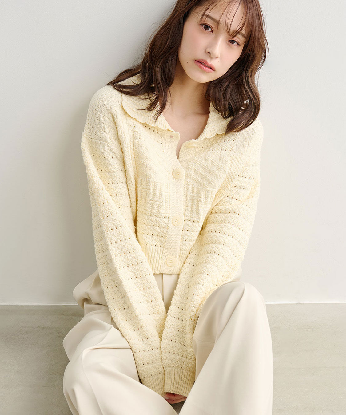 COCO DEAL「パッチワークカーディガン」|カーディガン|