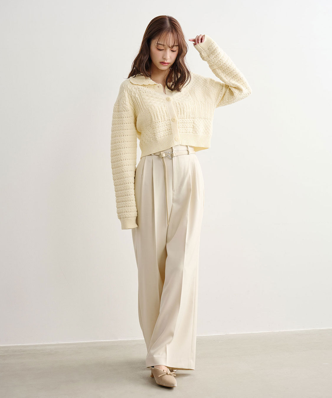 COCO DEAL「パッチワークカーディガン」|カーディガン|