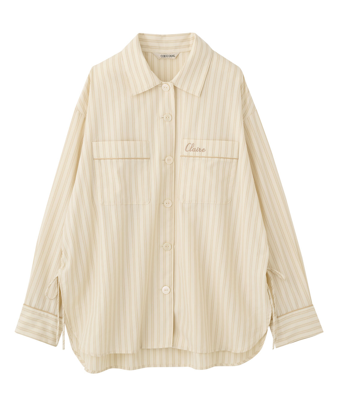 COCO DEAL「パジャマライクシャツ」|シャツ・ブラウス|ベージュ