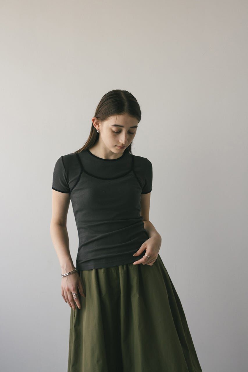 STYLEMIXER「バイカラーキャミセットトップ」|Tシャツ・カットソー|