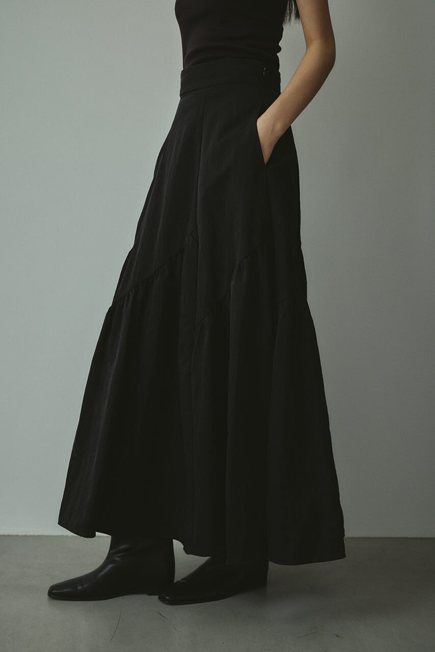 STYLEMIXER「スラッシュパネルスカート」|スカート|BLK