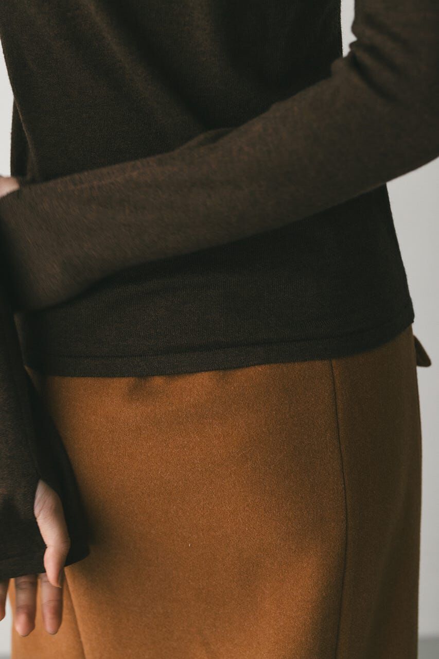 STYLEMIXER「フィンガーホールクルーネックニット」|ニット・セーター|