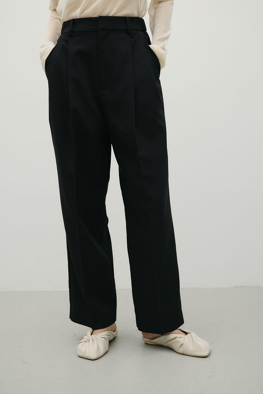 STYLEMIXER「ストレートタックパンツ」|その他|BLK