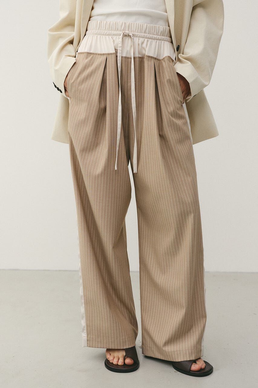 STYLEMIXER「サイドラインストライプパンツ」|その他|BEG