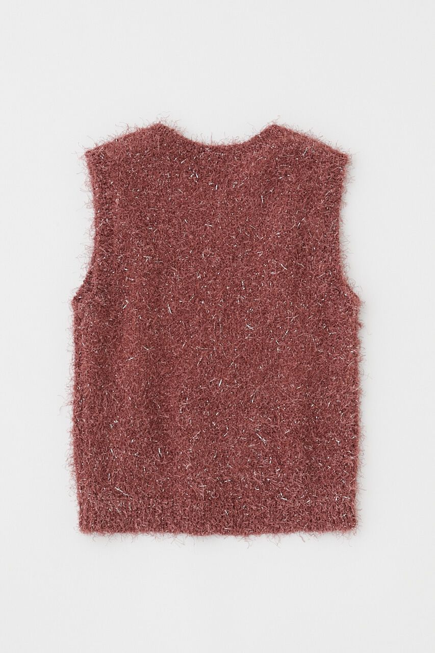 MOUSSY「SHAGGY GLITTER KNIT トップス」|ニット・セーター|
