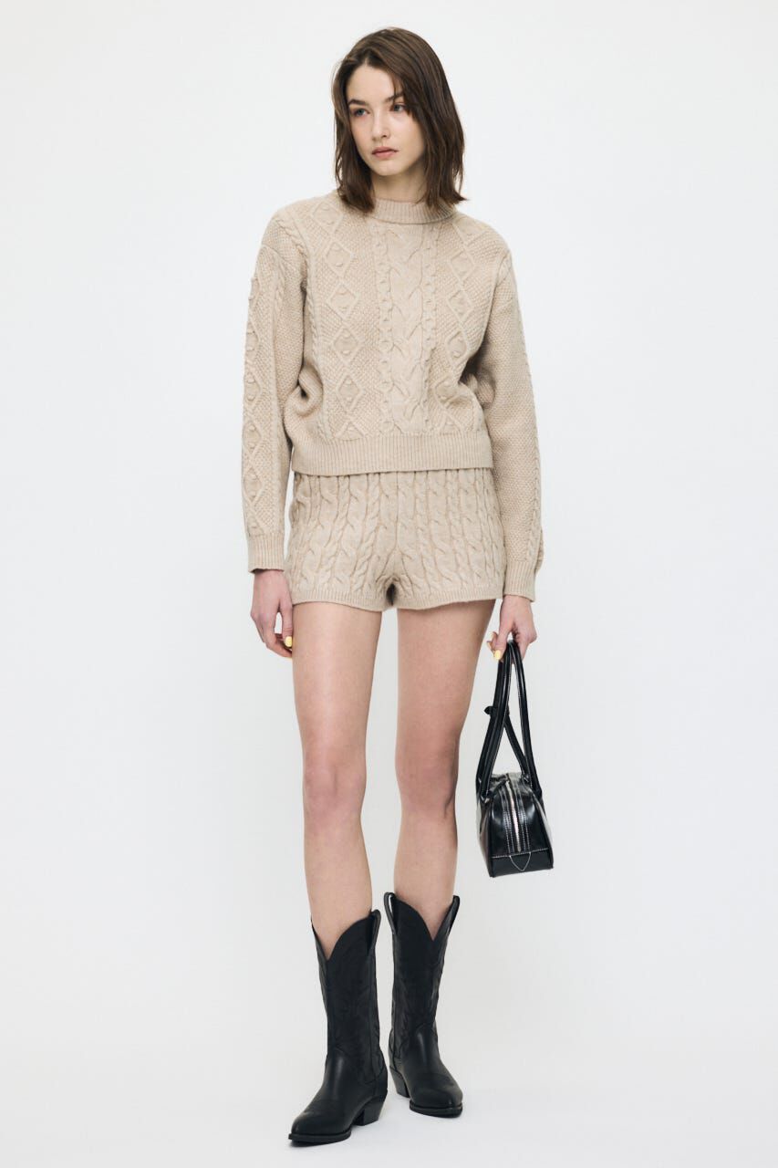 MOUSSY「POPCORN CABLE セーター」|ニット・セーター|