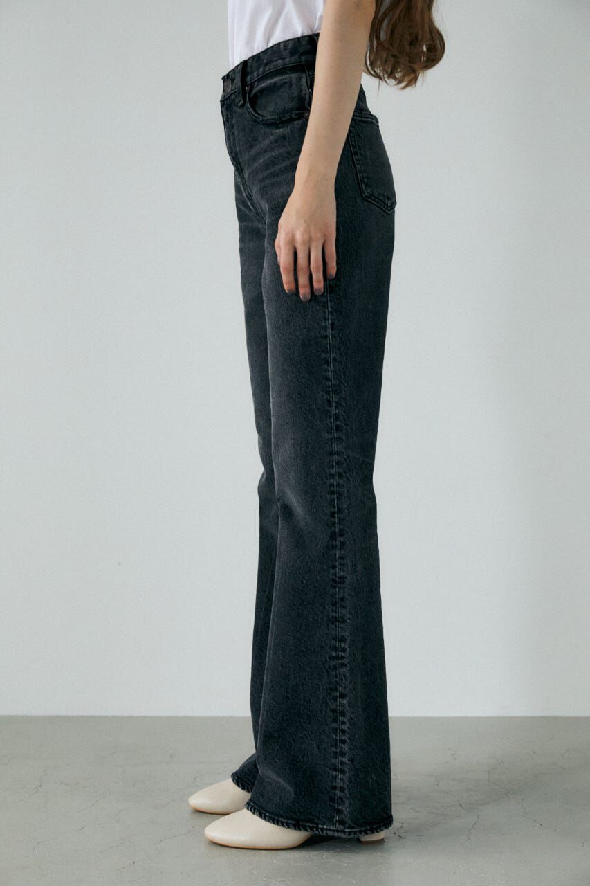MOUSSY「MVS BLACK FLARE / ロングサイズ」|デニム|