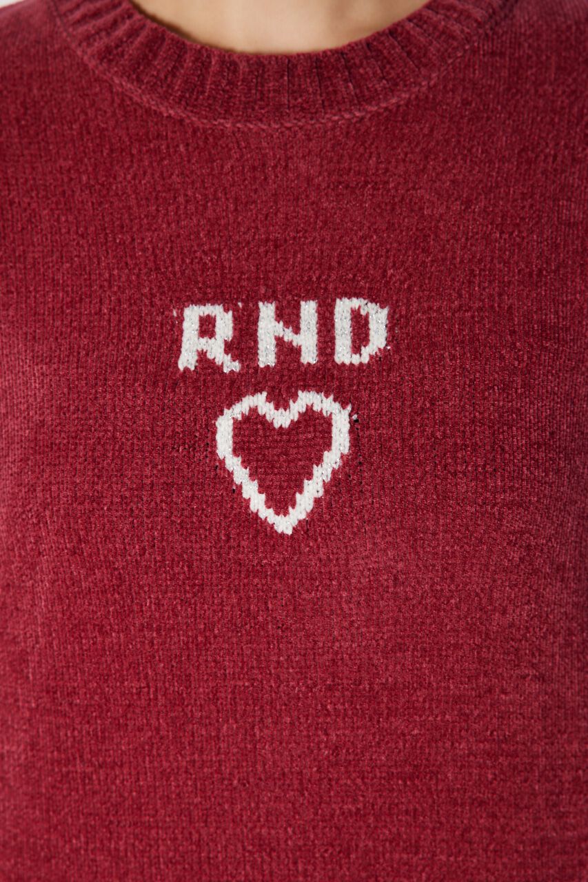 rienda「バストロゴモールニットトップス」|ニット・セーター|