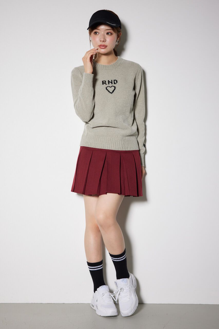 rienda「バストロゴモールニットトップス」|ニット・セーター|