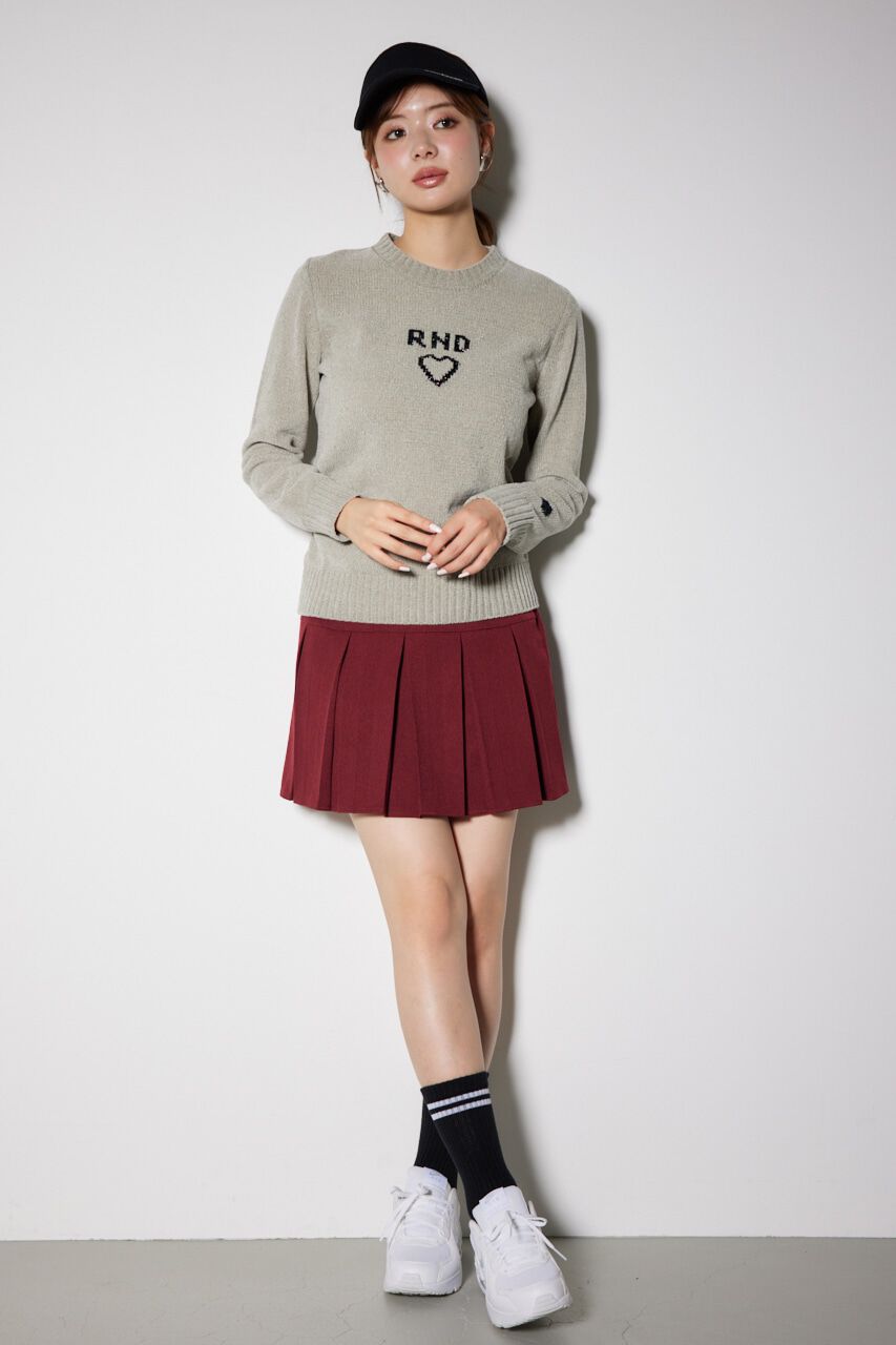 rienda「バストロゴモールニットトップス」|ニット・セーター|