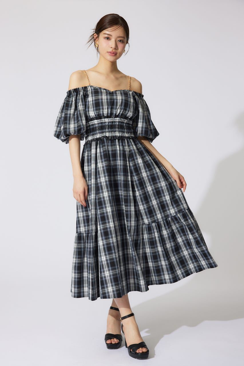 rienda「バルーンスリーブフレアワンピース」|ワンピース|