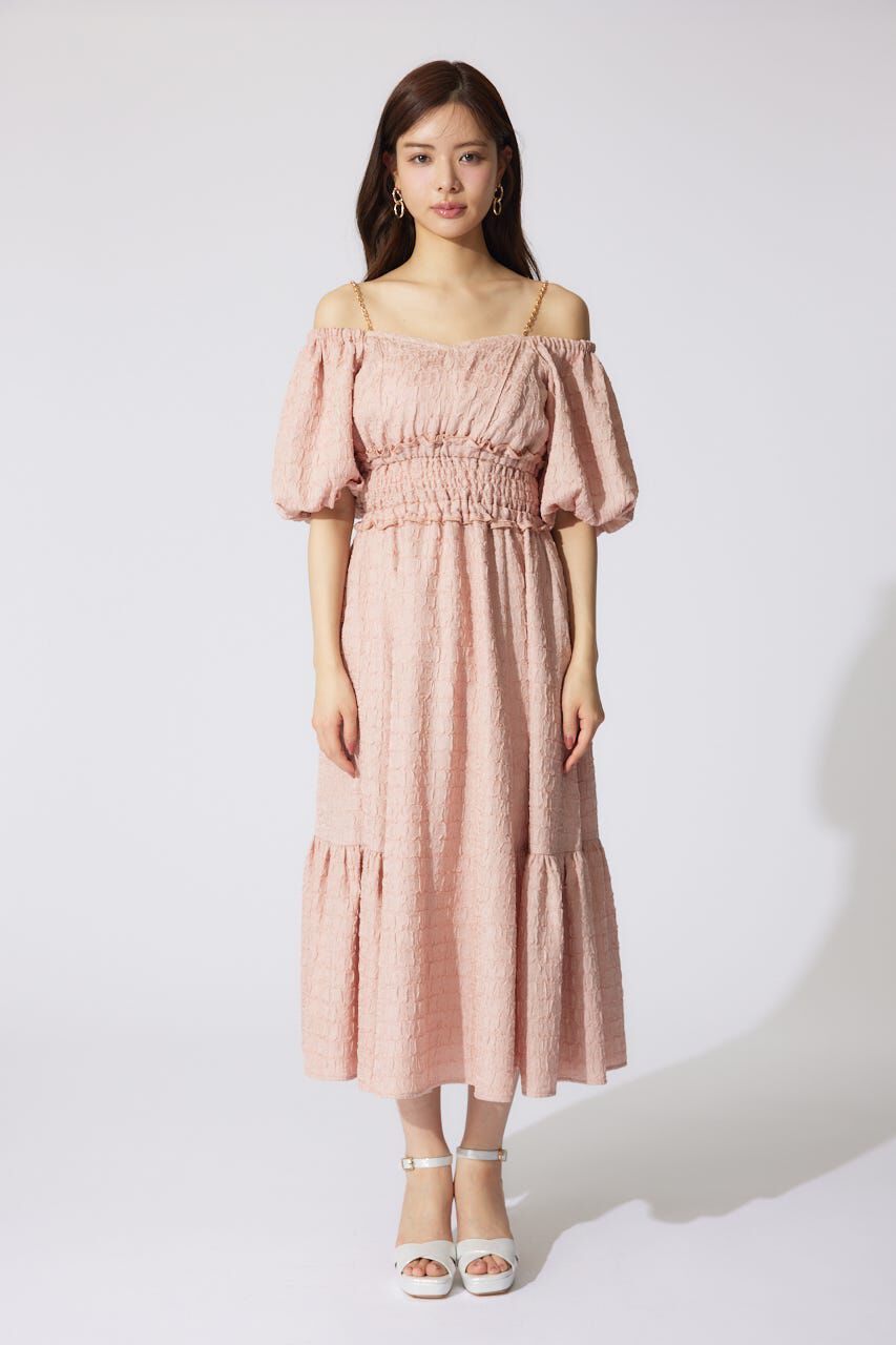 rienda「バルーンスリーブフレアワンピース」|ワンピース|