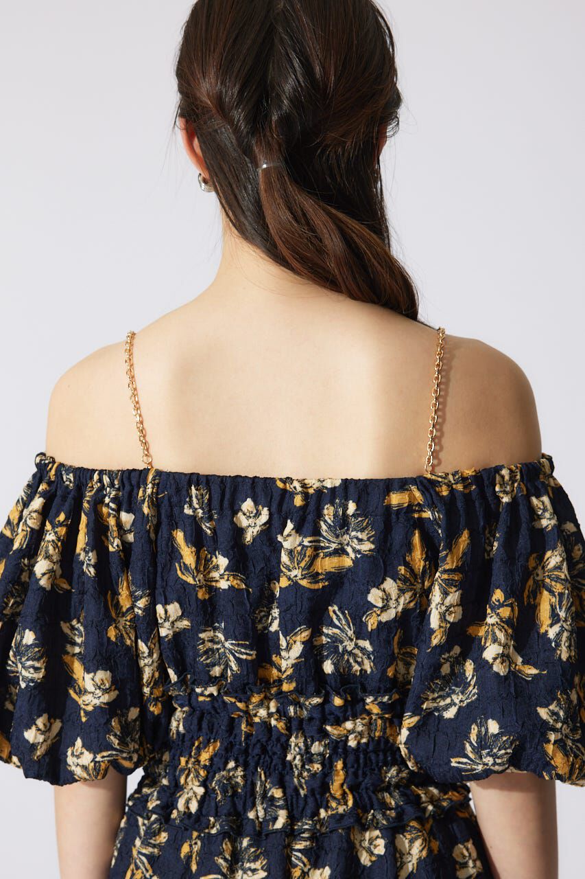 rienda「バルーンスリーブフレアワンピース」|ワンピース|