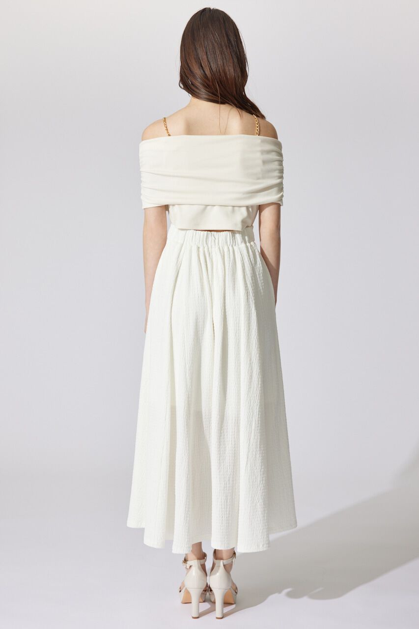 rienda「オフショルカットフレアワンピース」|ワンピース|