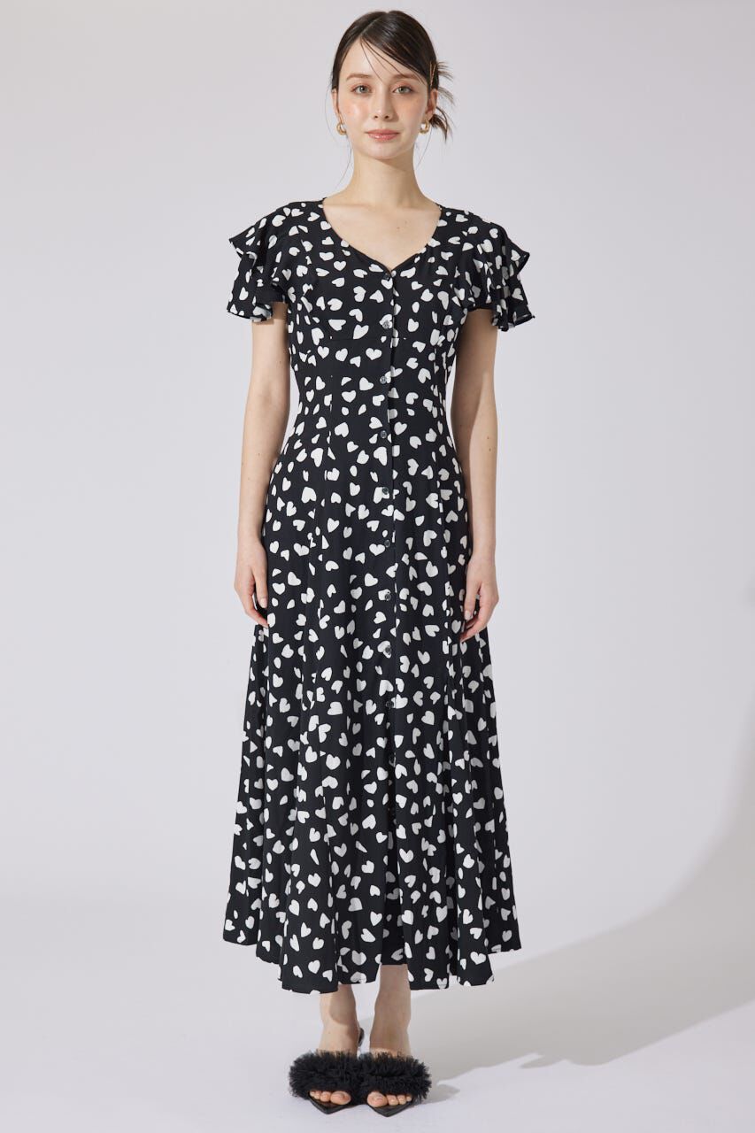 rienda「ダブルフレアスリーブワンピース」|ワンピース|