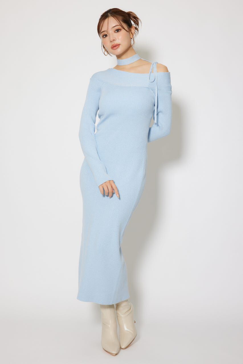 rienda「many wayワンショルニットワンピース」|ワンピース|