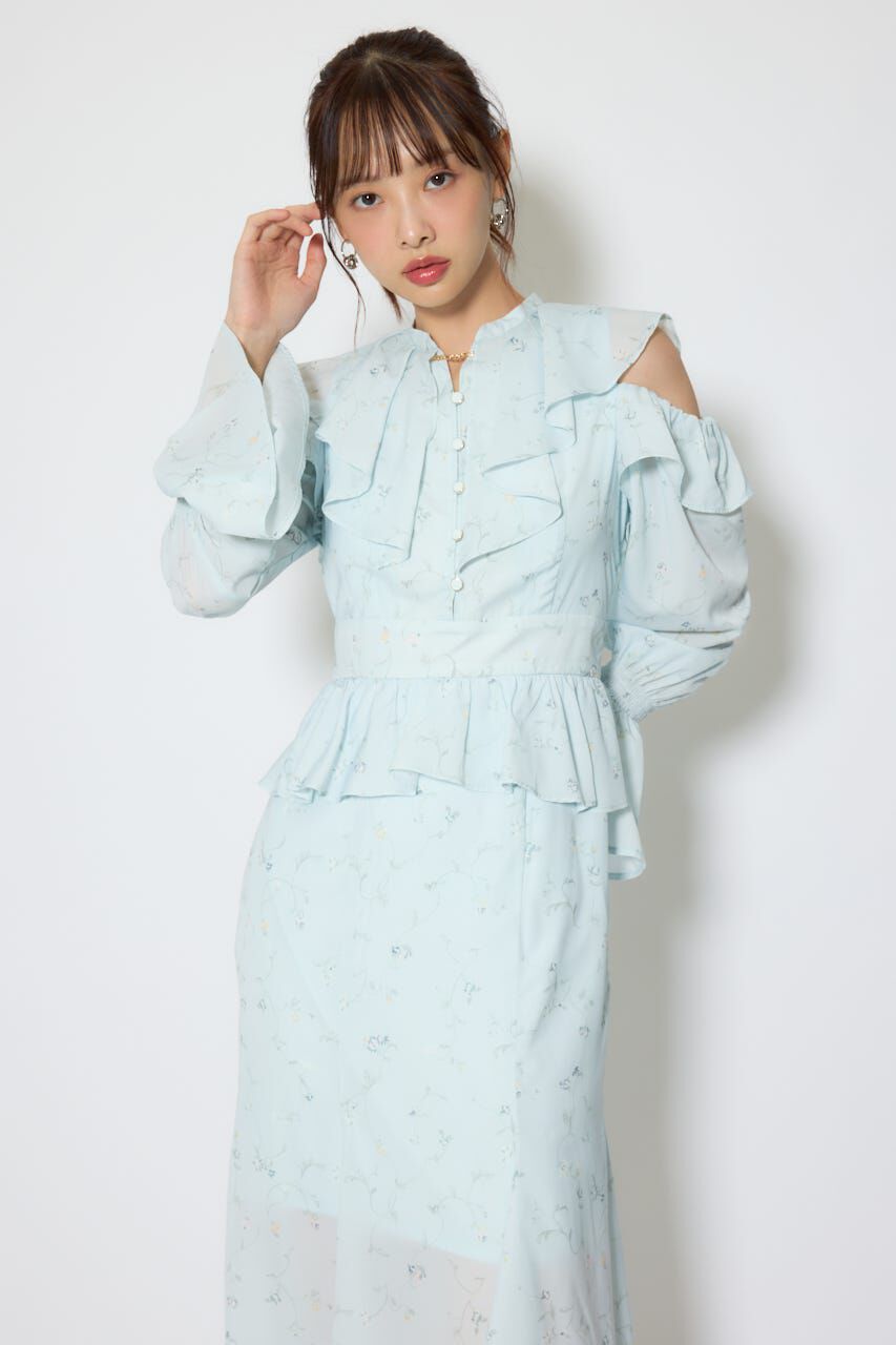 rienda「マーメイドフラワーワンピース」|ワンピース|