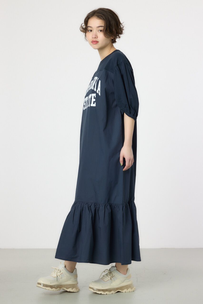 RODEO CROWNS「カレッジ 切替 パフスリーヴ ワンピース」|ワンピース|
