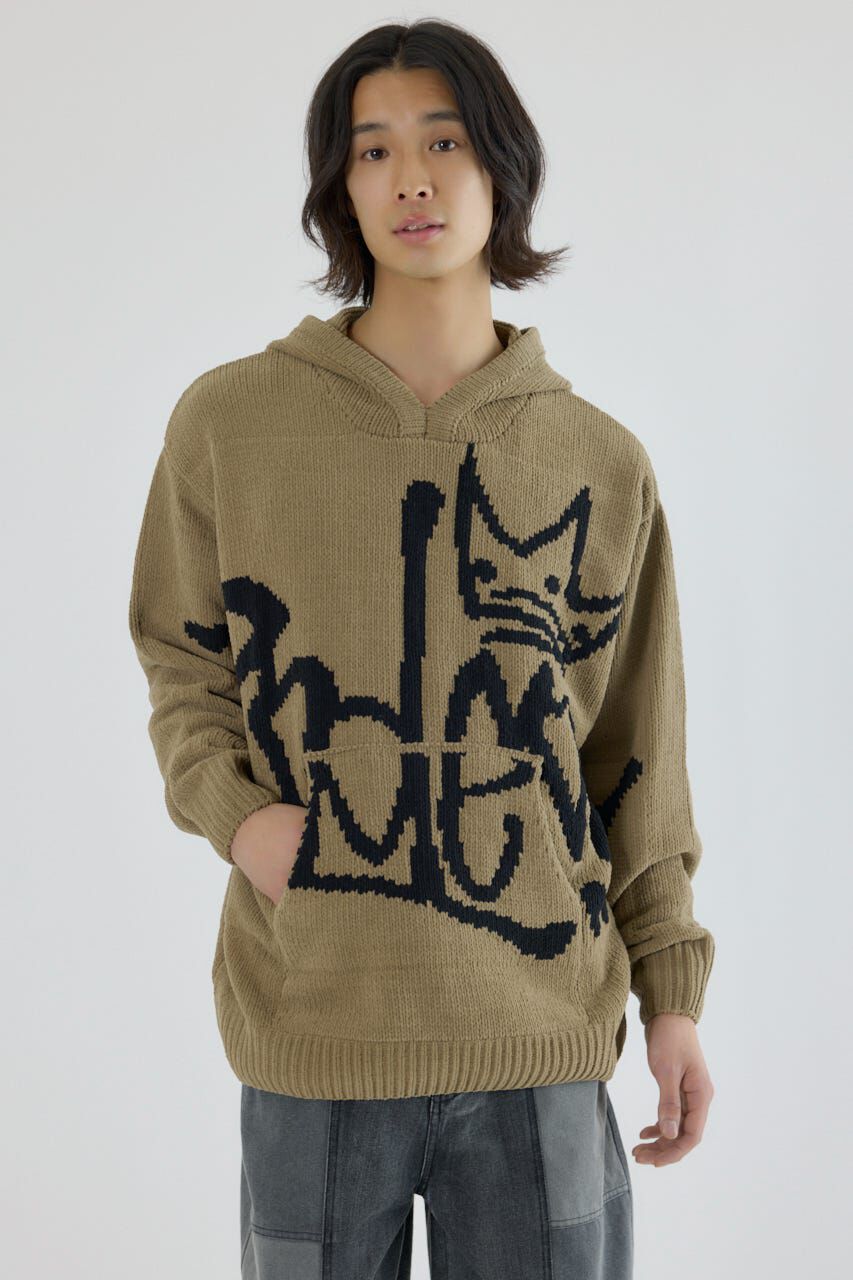 RODEO CROWNS「サインロゴモールニットパーカー」|パーカー|