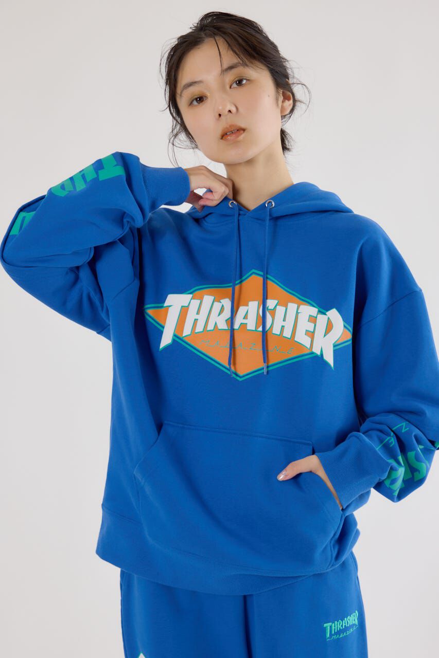 RODEO CROWNS「(THRASHER) レイヤードスウェットパーカー」|パーカー|