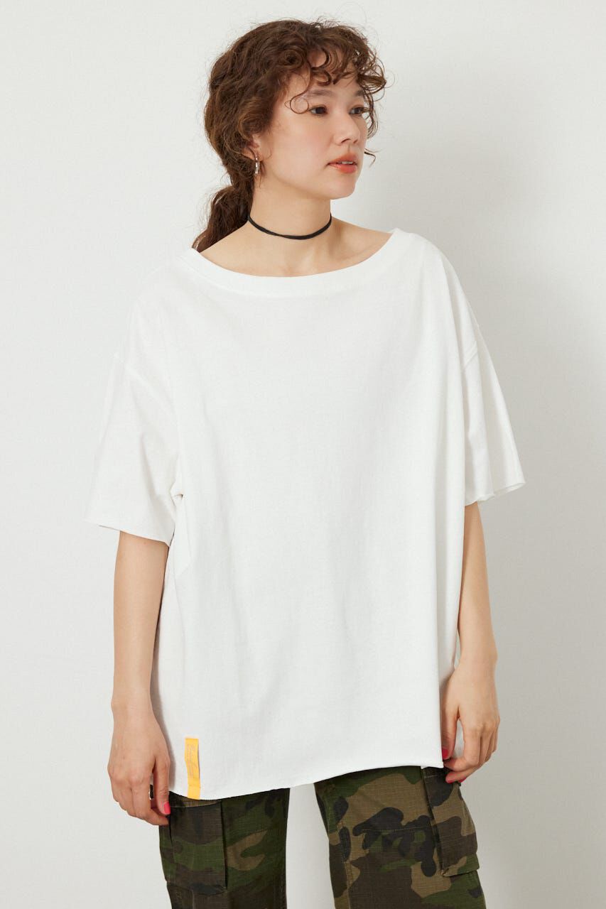 RODEO CROWNS「ピグメントルーズオフショルTシャツ」|Tシャツ・カットソー|O/WHT1