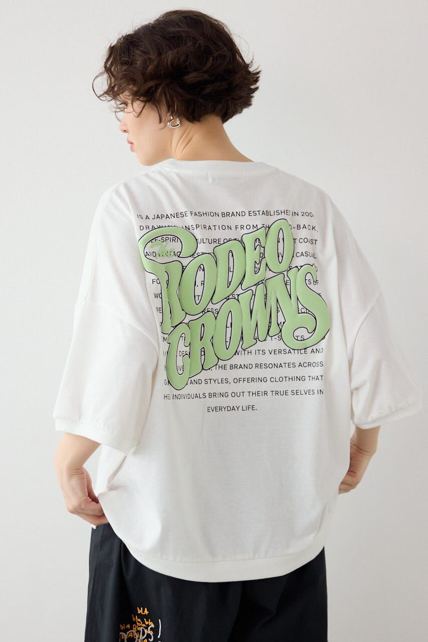 RODEO CROWNS「発泡マルチロゴビッグトップス」|Tシャツ・カットソー|O/WHT1