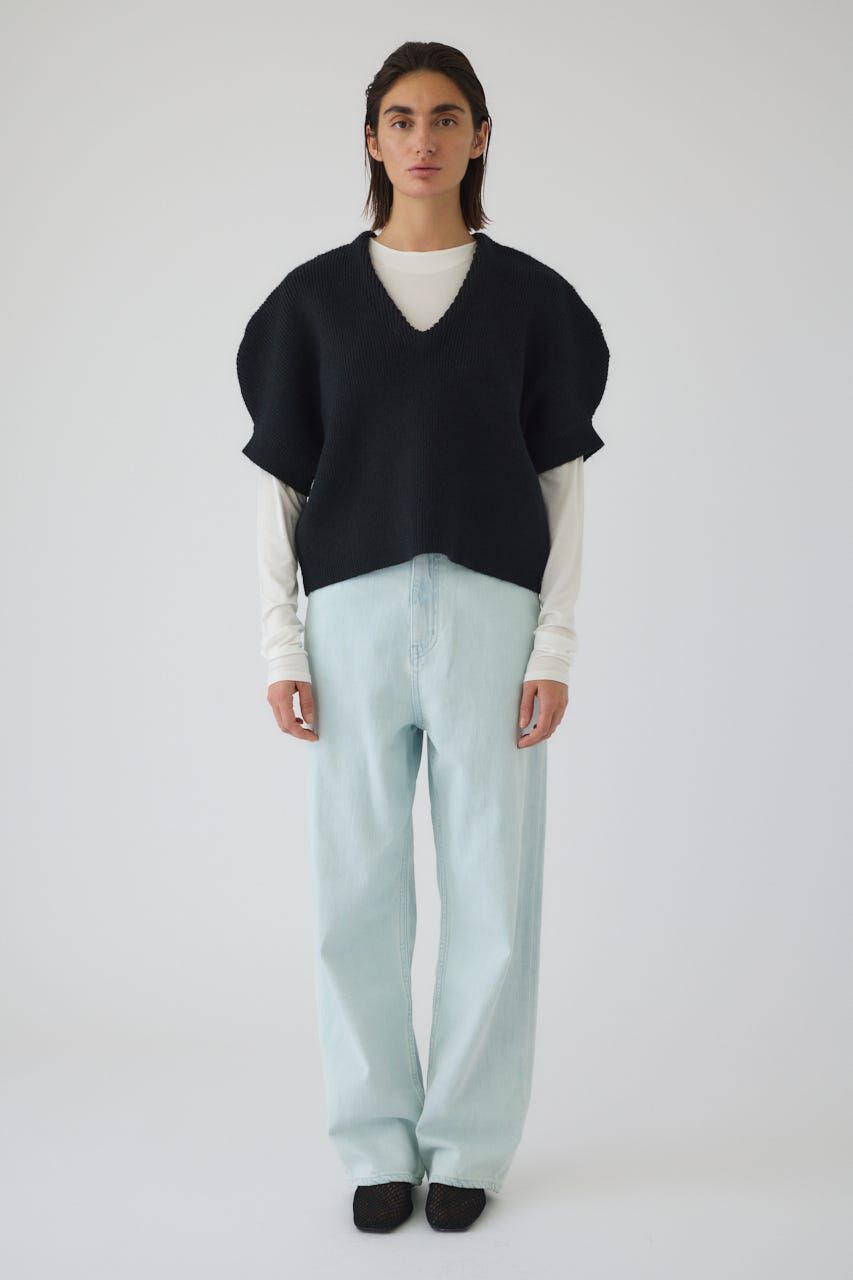 RIM.ARK 「Round knit vest tops」|ダウンベスト・ベスト|
