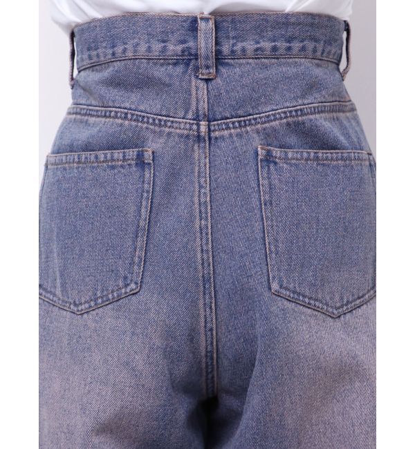 CALNAMUR「OVERDYE DENIM WIDE PT/オーバーダイデニムワイドパンツ」|デニム|