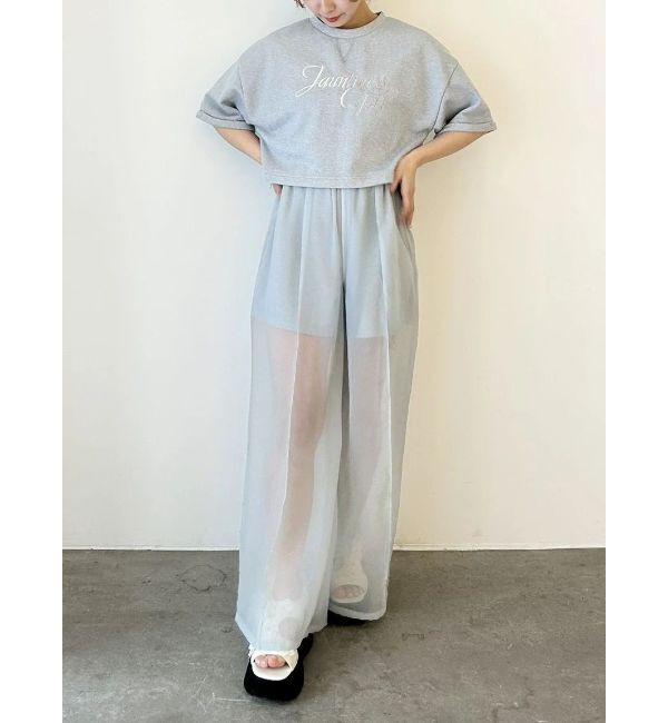 CALNAMUR「SHEER LAYERED SWEAT SHORT PT/シアーレイヤードスウェットショートパンツ」|その他|