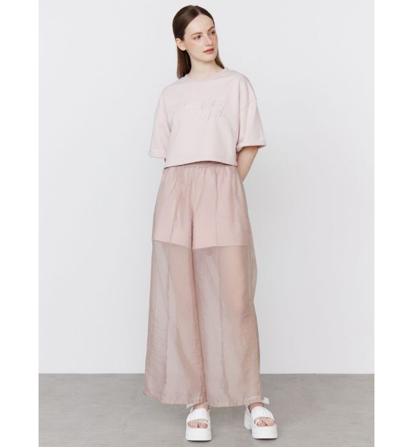 CALNAMUR「SHEER LAYERED SWEAT SHORT PT/シアーレイヤードスウェットショートパンツ」|その他|