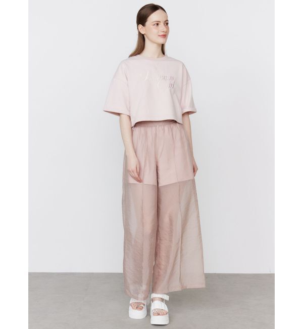 CALNAMUR「SHEER LAYERED SWEAT SHORT PT/シアーレイヤードスウェットショートパンツ」|その他|