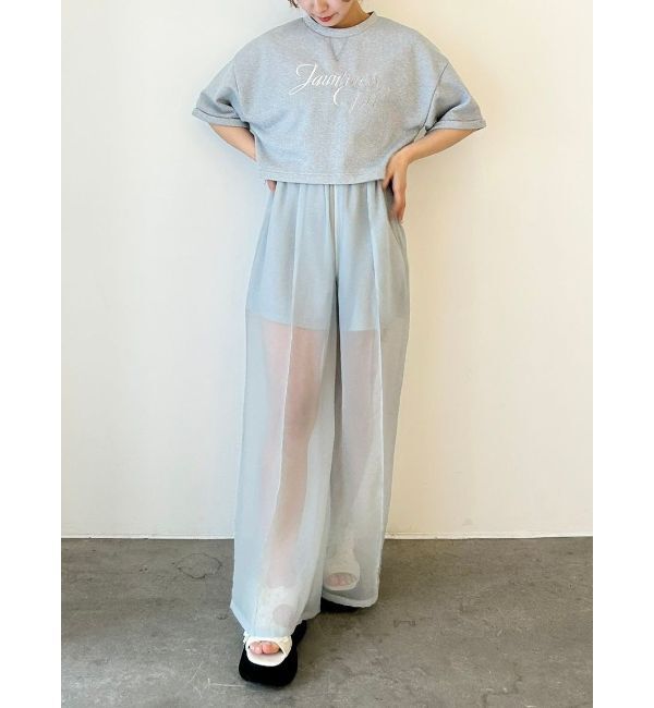 CALNAMUR「SHEER LAYERED SWEAT SHORT PT/シアーレイヤードスウェットショートパンツ」|その他|