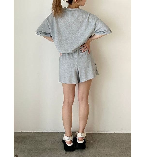 CALNAMUR「SHEER LAYERED SWEAT SHORT PT/シアーレイヤードスウェットショートパンツ」|その他|