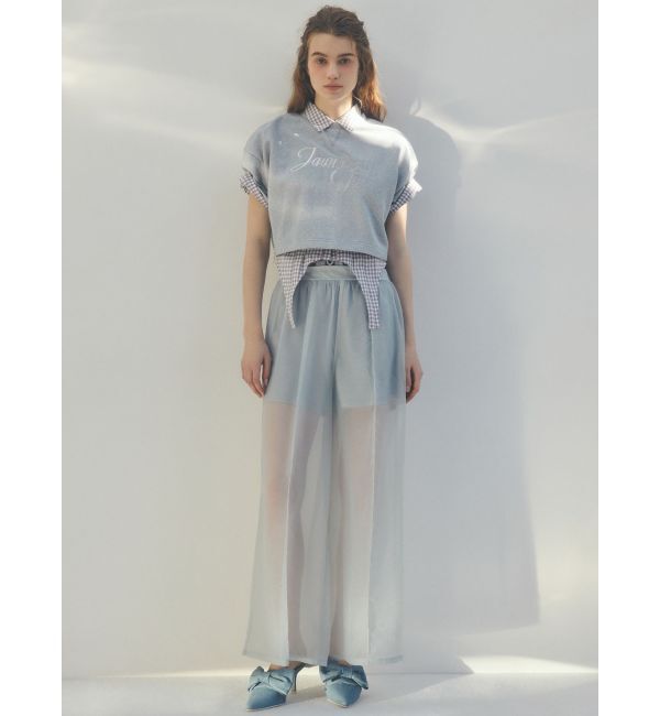 CALNAMUR「SHEER LAYERED SWEAT SHORT PT/シアーレイヤードスウェットショートパンツ」|その他|