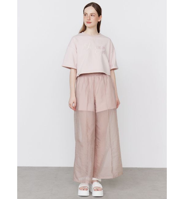 CALNAMUR「SHEER LAYERED SWEAT SHORT PT/シアーレイヤードスウェットショートパンツ」|その他|